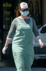 ALYSON HANNIGAN and Alexis Denisof at Boba Truck Cafe in Northridge 04/27/2020