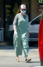 ALYSON HANNIGAN and Alexis Denisof at Boba Truck Cafe in Northridge 04/27/2020