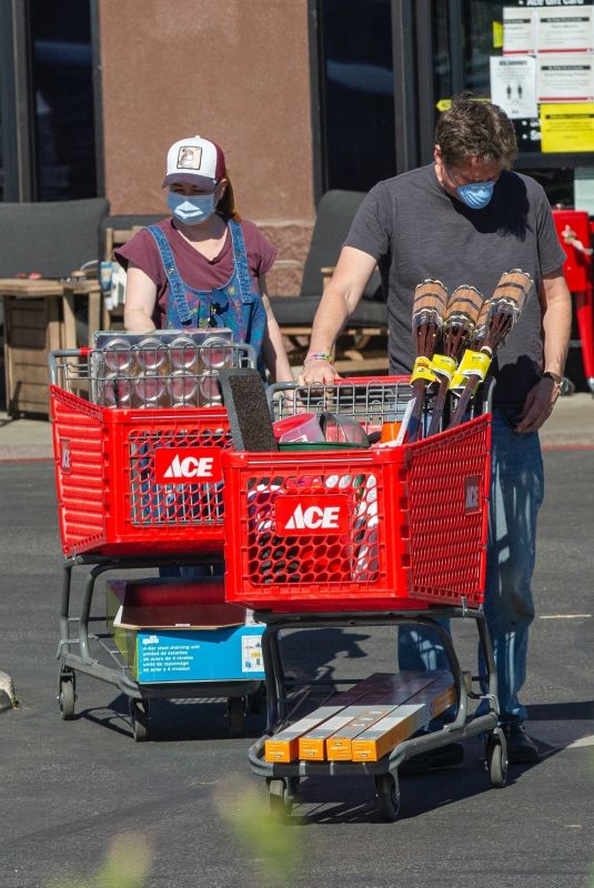 ALYSON HANNIGAN and Alexis Denisof Out Shopping in Los Angeles 04/23/2020