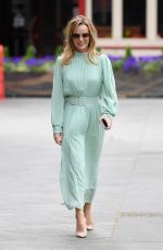 AMANDA HOLDEN Arrives at Heart Breakfast Show in London 04/17/2020