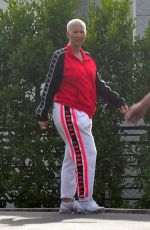 AMBER ROSE Outside Her Home in Los Angeles 04/05/2020