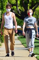 AMBER VALLETTA Wearing Mask Out in Pacific Palisades 04/15/2020