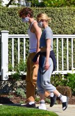 AMBER VALLETTA Wearing Mask Out in Pacific Palisades 04/15/2020