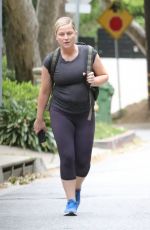 AMY POEHLER Out Hikinig in Beverly Hills 04/18/2020