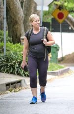 AMY POEHLER Out Hikinig in Beverly Hills 04/18/2020