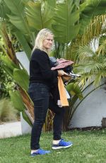 AMY POEHLER Outside Her Home in Los Angeles 04/13/2020