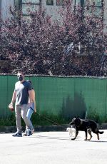 ANA DE ARMAS and Ben Affleck Out with Their Dog in Brentwood 04/28/2020