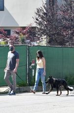 ANA DE ARMAS and Ben Affleck Out with Their Dog in Brentwood 04/28/2020