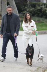 ANA DE ARMAS and Ben Affleck Out with Their Dog in Pacific Palisades 04/12/2020