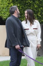 ANA DE ARMAS and Ben Affleck Out with Their Dog in Pacific Palisades 04/12/2020