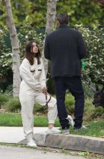 ANA DE ARMAS and Ben Affleck Out with Their Dog in Pacific Palisades 04/12/2020