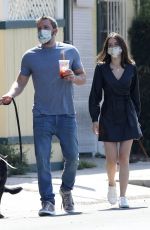 ANA DE ARMAS and Ben Affleck Out with Their Dog in Venice Beach 04/16/2020