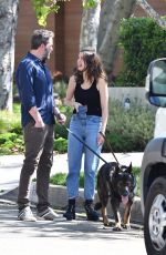 ANA DE ARMAS and Ben Affleck Out with Their Dogs in Brentwood 04/01/2020