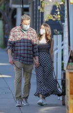 ANA DE ARMAS and Ben Affleck Wearing Masks Out with Their Dog in Venice Beach 04/15/2020