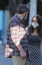 ANA DE ARMAS and Ben Affleck Wearing Masks Out with Their Dog in Venice Beach 04/15/2020