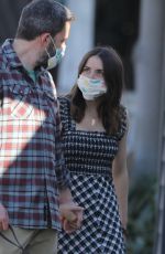 ANA DE ARMAS and Ben Affleck Wearing Masks Out with Their Dog in Venice Beach 04/15/2020