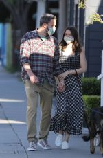 ANA DE ARMAS and Ben Affleck Wearing Masks Out with Their Dog in Venice Beach 04/15/2020