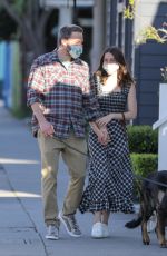 ANA DE ARMAS and Ben Affleck Wearing Masks Out with Their Dog in Venice Beach 04/15/2020