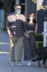 ANA DE ARMAS and Ben Affleck Wearing Masks Out with Their Dog in Venice Beach 04/15/2020