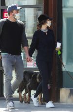 ANA DE ARMAS and Ben Affleck Wearing Masks Out with Their Dogs in Los Angeles 04/10/2020