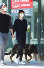 ANA DE ARMAS and Ben Affleck Wearing Masks Out with Their Dogs in Los Angeles 04/10/2020