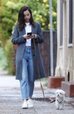 ANA DE ARMAS Out with Her Dog in Los Angeles 04/11/2020