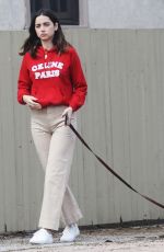 ANA DE ARMAS Out with Her Dog in Pacific Palisades 04/11/2020