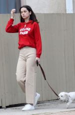 ANA DE ARMAS Out with Her Dog in Pacific Palisades 04/11/2020