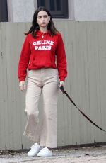 ANA DE ARMAS Out with Her Dog in Pacific Palisades 04/11/2020