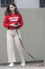 ANA DE ARMAS Out with Her Dog in Pacific Palisades 04/11/2020