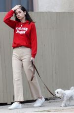 ANA DE ARMAS Out with Her Dog in Pacific Palisades 04/11/2020