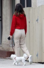 ANA DE ARMAS Out with Her Dog in Pacific Palisades 04/11/2020