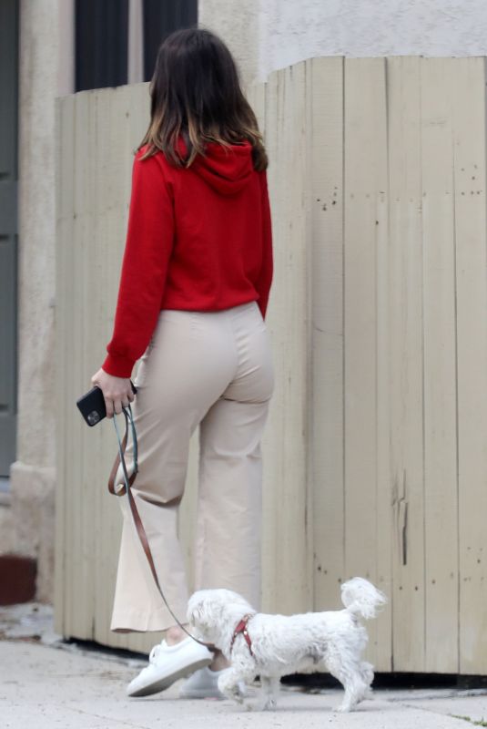 ANA DE ARMAS Out with Her Dog in Pacific Palisades 04/11/2020