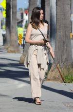 ANA DE ARMAS Out with Her Dog in Venice Beach 04/24/2020