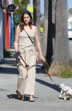 ANA DE ARMAS Out with Her Dog in Venice Beach 04/24/2020