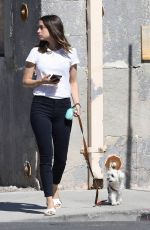 ANA DE ARMAS Out with Her Dog in Venice Beach 04/25/2020