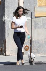 ANA DE ARMAS Out with Her Dog in Venice Beach 04/25/2020