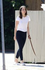 ANA DE ARMAS Out with Her Dog in Venice Beach 04/25/2020