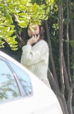 ANA DE ARMAS Receive Postmates Delivery at Her Home in Los Angeles 04/04/2020