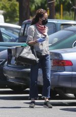 ANDIE MACDOWELL Wearing Mask Out in Los Angeles 04/24/2020