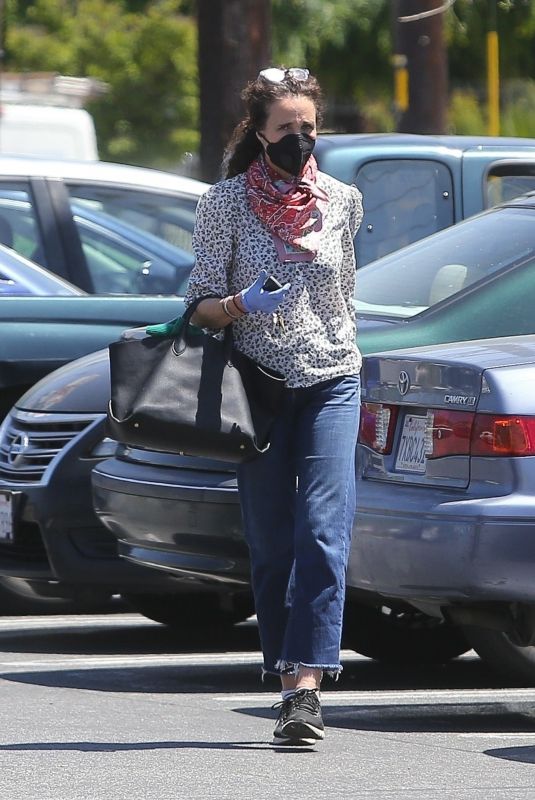 ANDIE MACDOWELL Wearing Mask Out in Los Angeles 04/24/2020