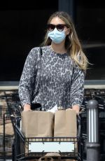 APRIL LOVE GEARY Wearing a Mask Out Shopping in Malibu 04/08/2020