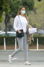 APRIL LOVE GEARY Wearing Mask Leaves Urgent Care in Malibu 04/16/2020