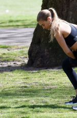 ARABELLA CHI Workout at a Park in London 04/15/2020
