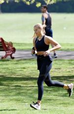 ARABELLA CHI Workout at a Park in London 04/15/2020
