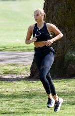 ARABELLA CHI Workout at a Park in London 04/15/2020