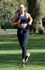 ARABELLA CHI Workout at a Park in London 04/15/2020