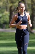 ARABELLA CHI Workout at a Park in London 04/15/2020
