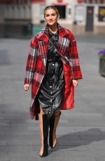 ASHLEY ROBERTS Arrives at Global Radio in London 04/17/2020