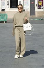 ASHLEY ROBERTS Arrives at Global Radio in London 04/22/2020